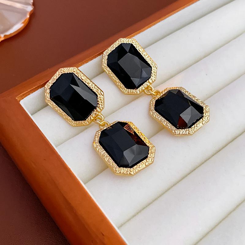 

Винтажные серебряные геометрические серьги-цветы - Легкая роскошь, ретро-дизайн