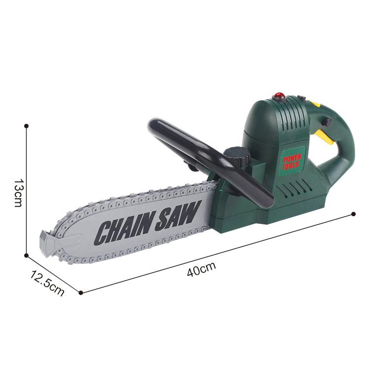 

Игровой домик DIY Моделирование Электрическая пила Инструмент для мальчиков Инструмент для обслуживания Детские развивающие игрушки зелёный