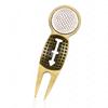 Hot Sale Magnetic Golf Divot Tool, Ball Marker Fork with Mark for Green Repair, Golf Accessory