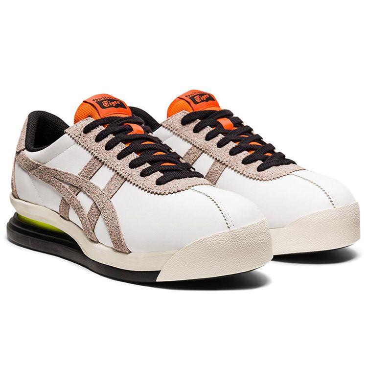 ONITSUKA TIGER Corsair Classic Stripe Low-Top Sneakers Unisex Sneakers Brown White Orange 1183B546-100