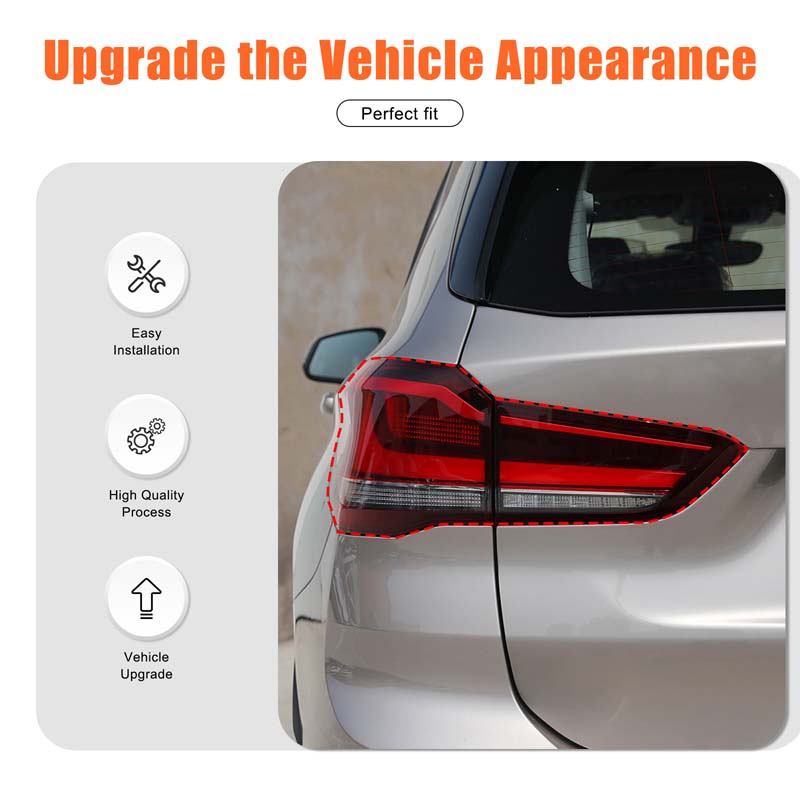 For BMW X1 F48 F49 2020-2026 Car Tail Light Cover Indicator Reversing Light Protection Cover Decoration Car Accessories