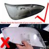 For Toyota RAV4 2014-2018 Car Replacement Rearview Side Mirror Cover Wing Cap Exterior Door Rear View Case Trim Housing Black