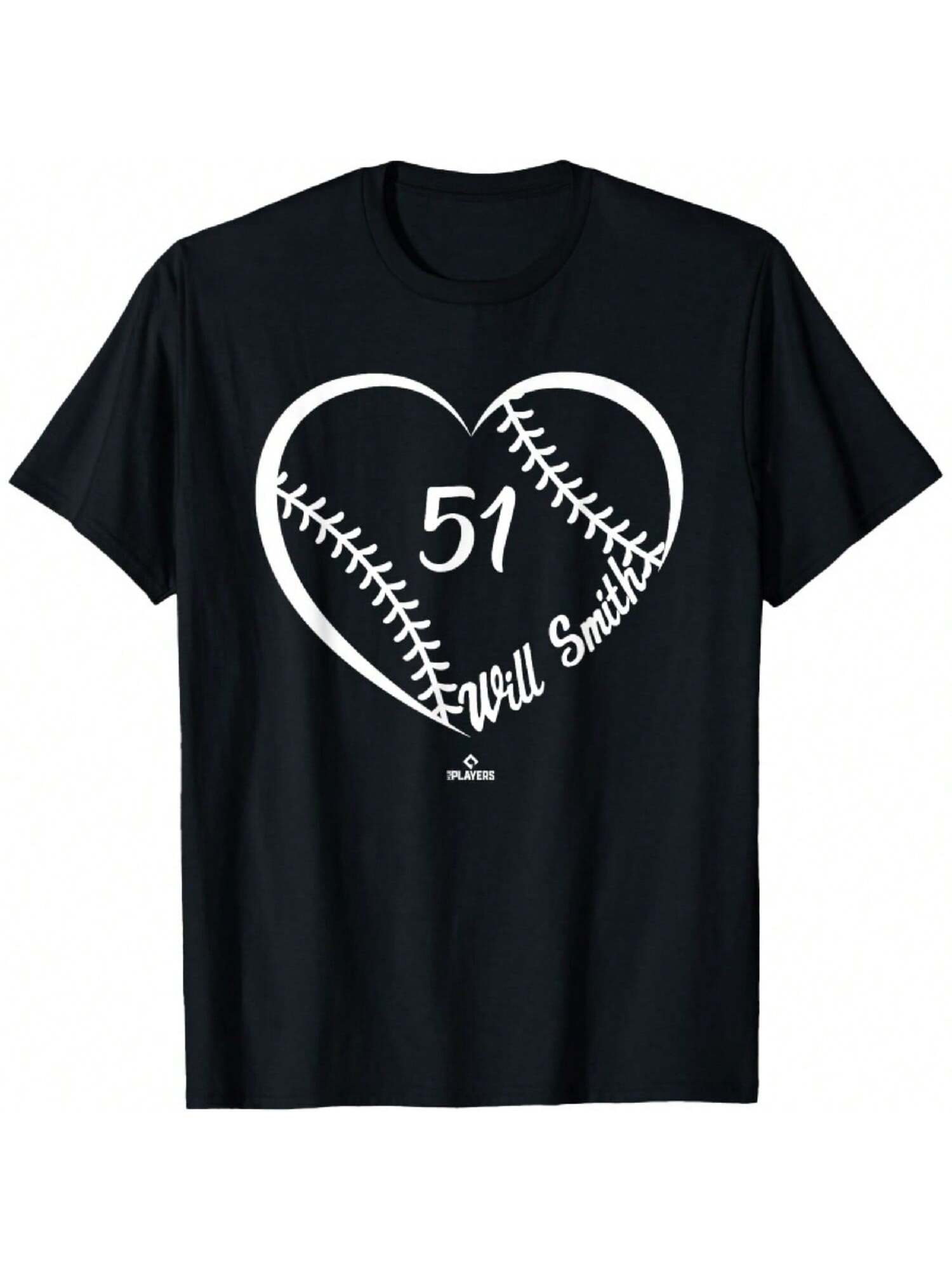 Baseball Heart Number MLBPA T-Shirt S разноцветный