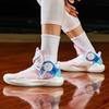 New LINING Sonic 9 IX Team Mid Men's On Court Basketball Shoes   White/Pink/Blue ABAS107-1