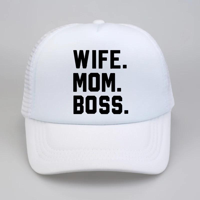 WIFE MOM BOSS cap Casual Funny Baseball cap Hipster Summer cool hip hop streetwear snapback hats