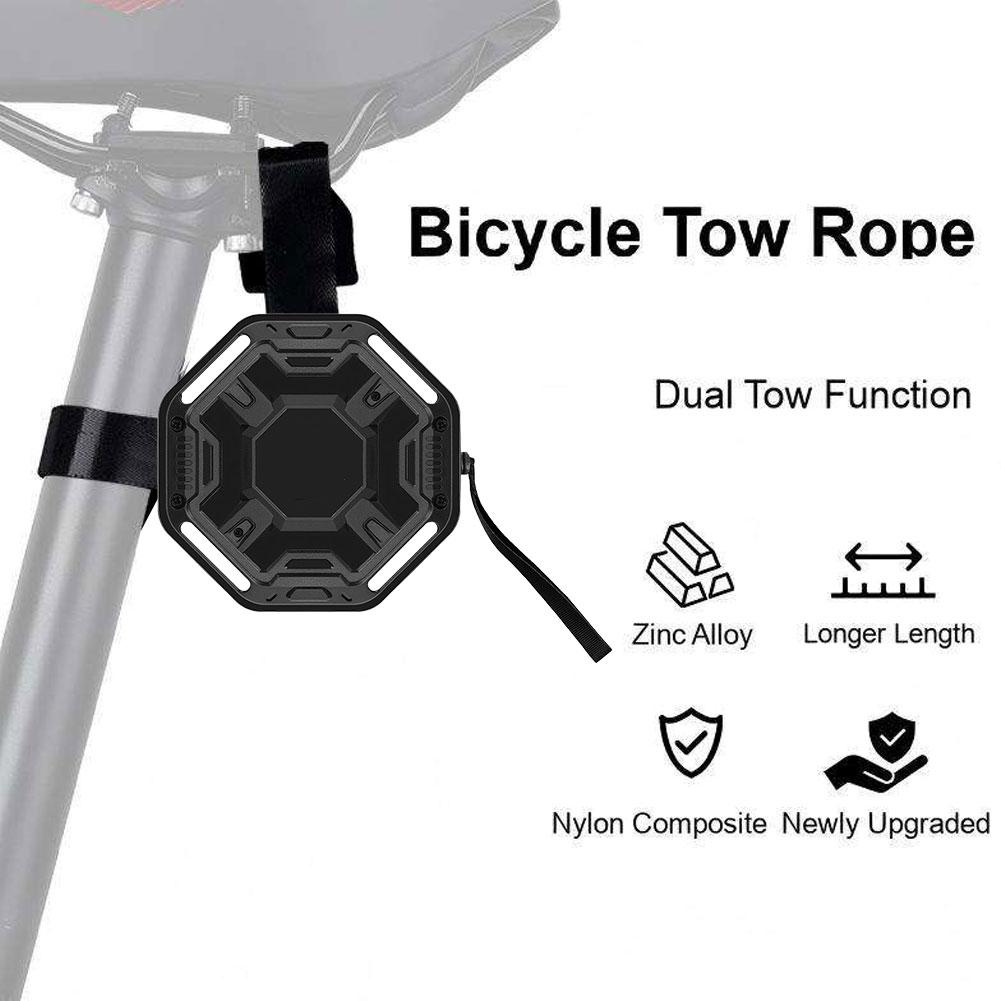 Portable Parent-Child MTB Towing Rope Automatic Retractable Bicycle Traction Rope For Long Rides Mountain Bike Trailer Equipment