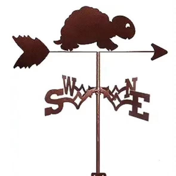 Wetterfahnen-Ornament aus Edelstahl für den Außenhof