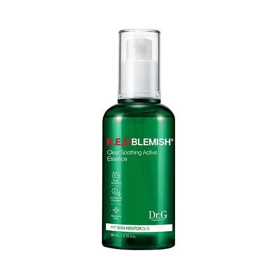 Dr.G Red Blemish Clear Soothing Active Essence 80ml (Calming & Hydrating, Jumbo Size)