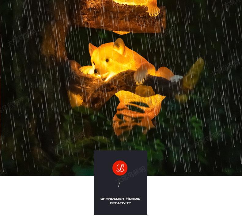 LED Resin Simulated Turtle, Raccoon, Toucan, and Parrot Outdoor Landscape Animal Lights