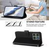 For Motorola Edge 60 Pro 5G Leather Case Wallet Stand Phone Cover with Wrist Strap