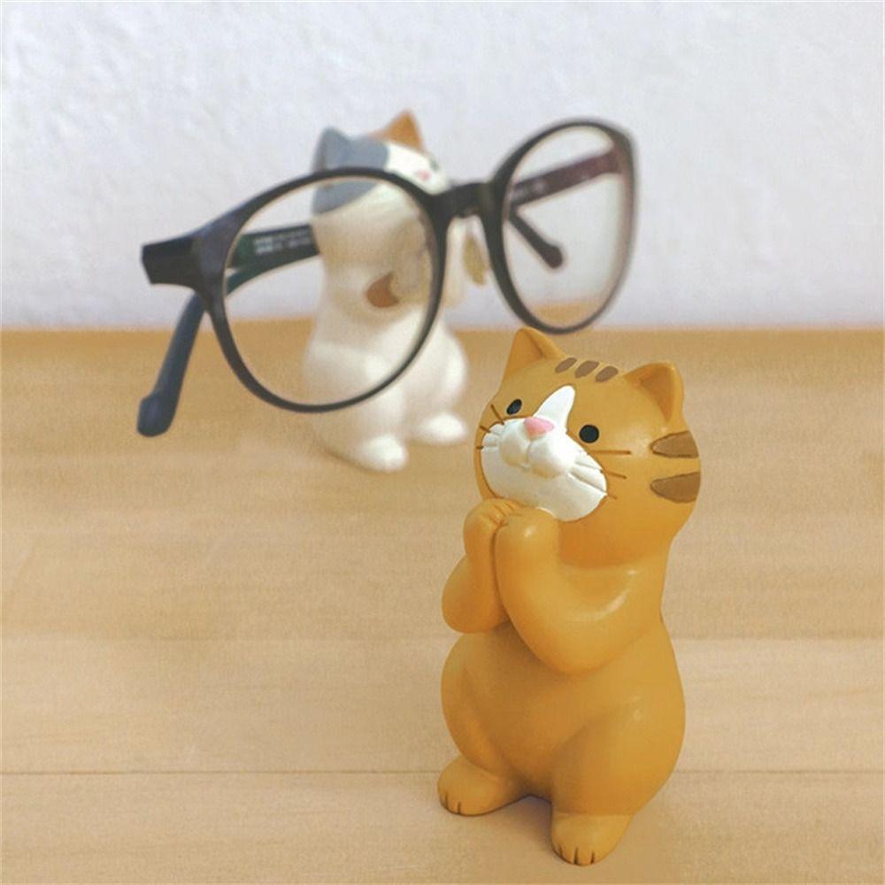 Cat Support Cat Phone Holder Resin Craft Cat Phone Stand  Stationery