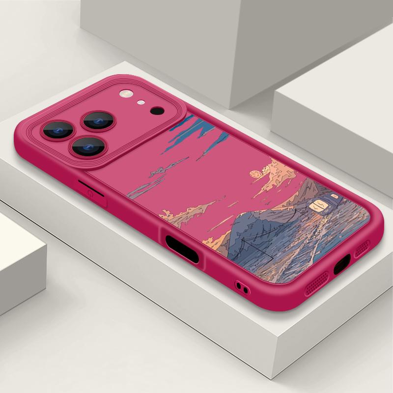 Mountain Train Pattern TPU Phone Case For iPhone Air 16e 17 16 15 14 Pro Max 13 12 Pro 15 16 Plus Shockproof Soft Silicone Cover