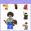 Fofo Desenho Animado Cidade Filme Brinquedo Mini Figuras Plástico ABS Blocos de Construção Pequenos Grânulos 0-38 Peças