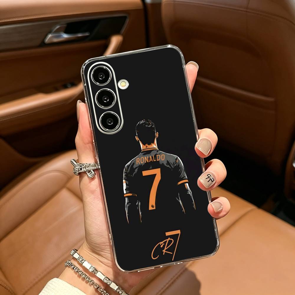 C-R-7 R-Ronaldo Clear Phone Case for Samsung Galaxy A71, A70, A52, A51, A40, A30
