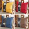 New Chinese Throw Pillow Cotton and Linen Bedside Soft Bag Pillow Living Room Cushion Car Waist Pillow Mahogany Sofa Backrest Pillow Cover