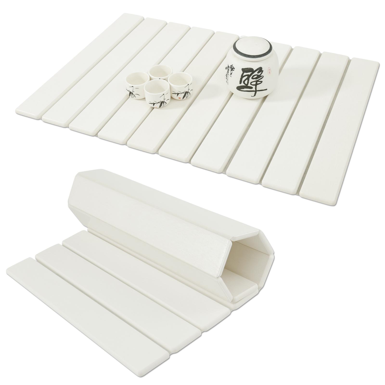 Каменная коврик для сушки посуды Быстросохнущий каменный коврик для посуды Впитывающие коврики для сушки из диатомитовой земли Складные прямоугольные коврики для сушки посуды L