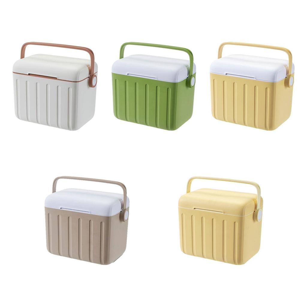 6L Insulated Cooler Box Personal Beverage Storage Organizer for Home Travel Barbecue Party - Cold/Heat Preservation