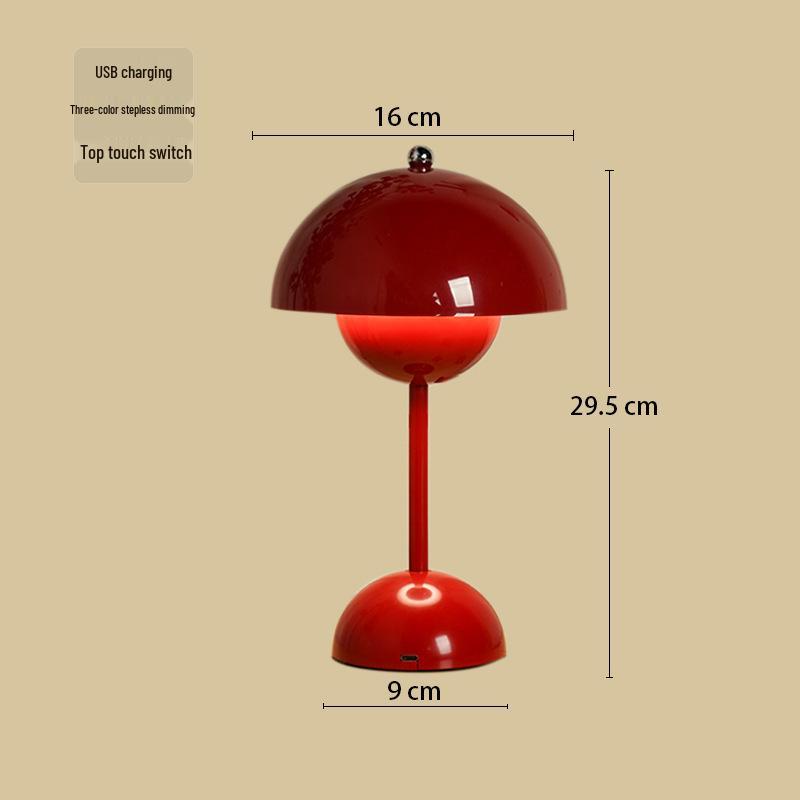 

Mushroom Bedside Lamp Pair: Everlasting Joy for Wedding, Dowry, New Home, or Festive Atmosphere