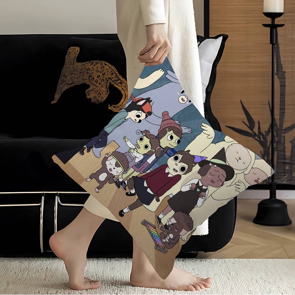H-Hilda Cartoon Girl Pillowcase Toon Gift Cushion Cover Bedroom Home Sofa Chair Seat Decor Pillow Case