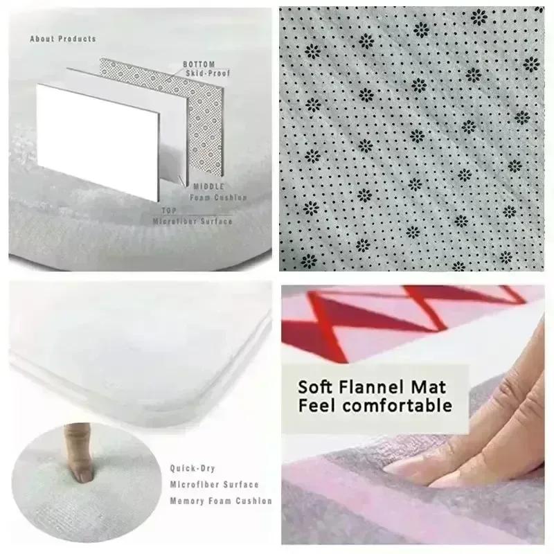 Kitchen Mat Entrance Doormat Living Room Home Bathroom Balcony Decor Carpet Bedroom Floor Hallway Anti-Slip Foot Rug