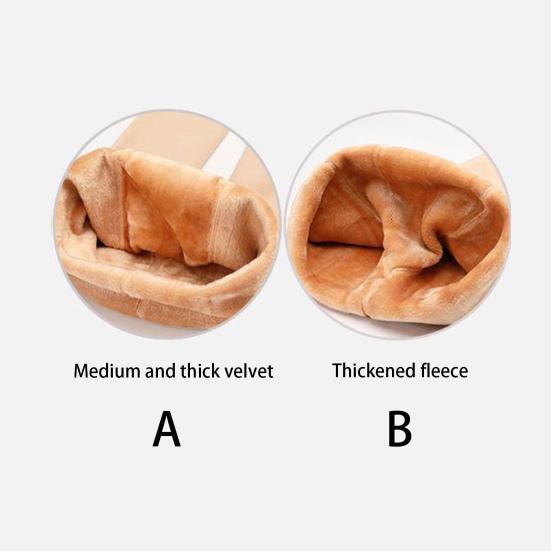 Women Winter Pantyhose Elastic Plush Lined Solid Color Mid-waist Keep Warm Short Skirt Dress Matching Bottming Leggings Women Tights