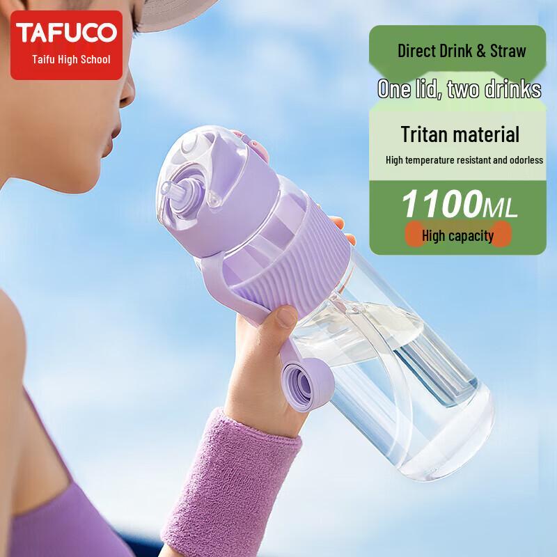 TAFUCO T2858 Dual-Drink Sports Water Bottle
