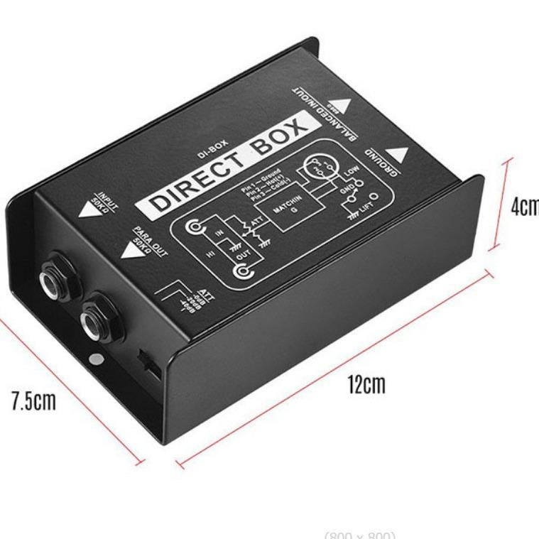 Passive DI Box Transformer for Audio Isolation and Impedance Matching