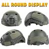Adjustable Tactical Helmet with Helmet Cover, PJ Type Tactical Multifunctional Protective NVG Mount for Cosplay Hunting Shooting