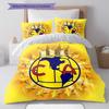 Club America Pattern Bedding,Quilt Set Quilt Cover Pillowcase Home Birthday Gift(1 * Duvet Cover + 2 * Pillowcase, Without Core)