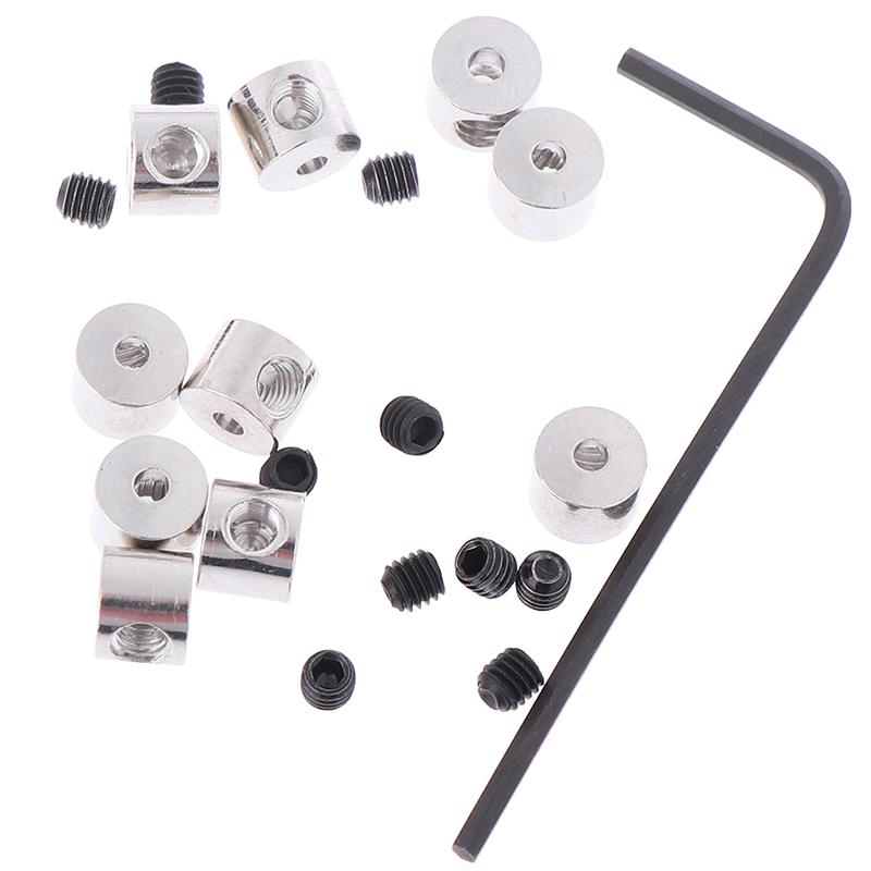 7mm Délka Mosazné Zarážky Zamykací Zapínání na Odznaky Chrániče Držák Imbusový Klíč