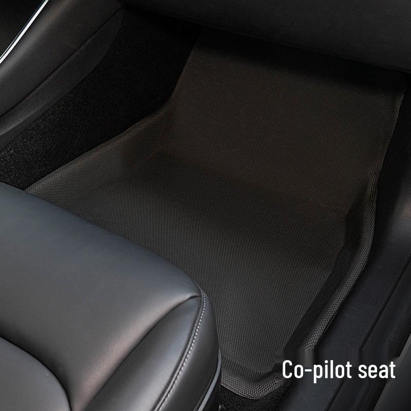 Non-Slip XPE TPE Floor Mats & Trunk Mat for Tesla Model 3/Y, Left & Right-Hand Drive, with Backrest & Foot Pads