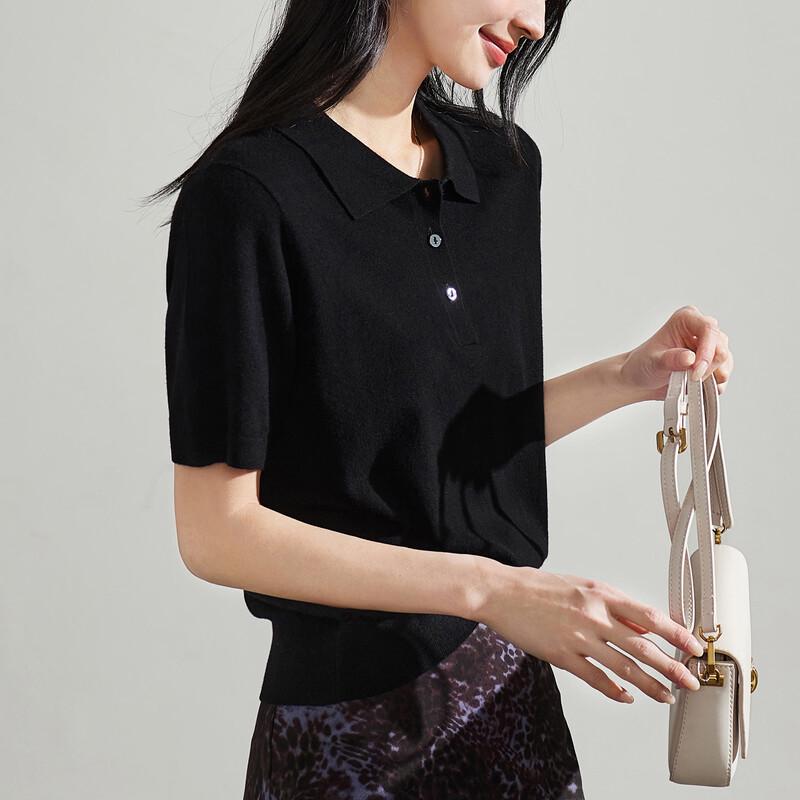 SOFSIL 2026 Spring Women's Polo Knit Shirt