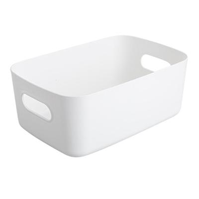 Plastic Storage Basket Large Capacity Comestic Snack Storage Organizer Bins for Desktop Kitchen