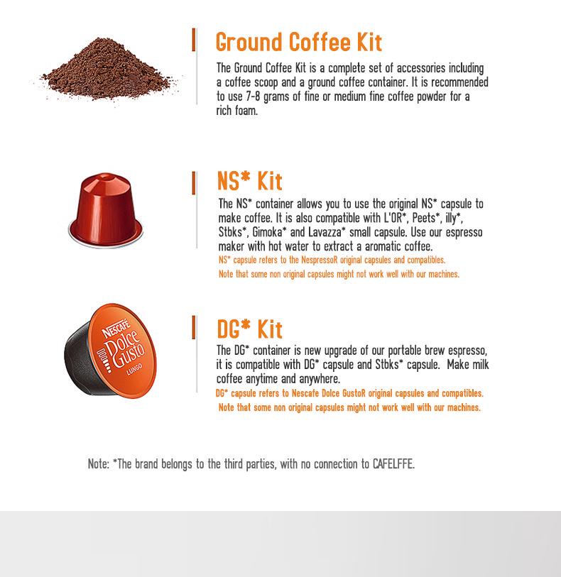 Portable Three-in-One Italian Capsule Coffee Maker: Outdoor Hand-Pressed Travel Coffee Pot