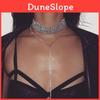 Fashionable Rhinestone Decoration Women Neck Necklace With Tassels For Women Spring Trendy Jewelry
