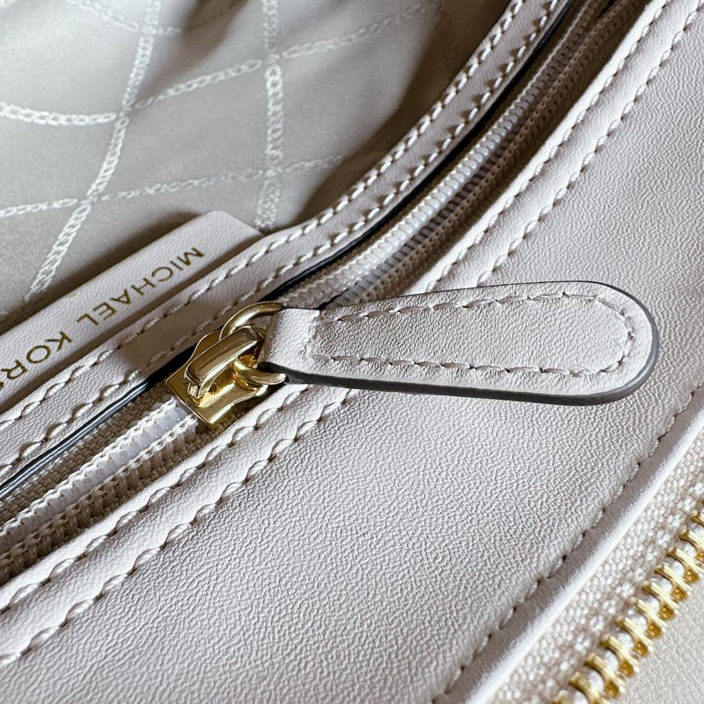 Michael Kors Shoulder Bag Handbag Cowhide Pink Beige Women Used