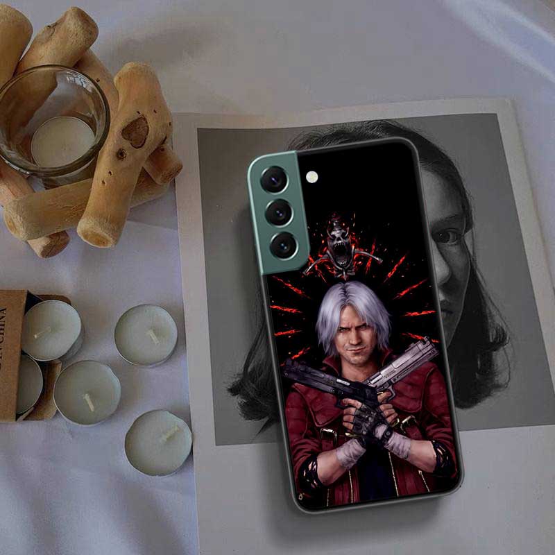 D-Devil May Cry DMC Phone Case For Samsung A15 A25 A35 A55 Galaxy A12 A22 A32 A52 A72 A54 A34 A24 A14 A53 A33 A23 A13 A73 A42 5G