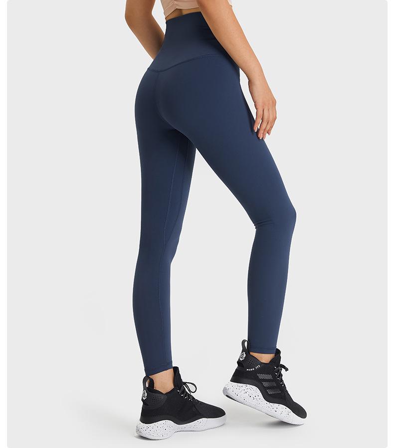 LULU Women's High-Waist Yoga Leggings with Pocket for Long-Leg Look