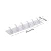 Transparent 6 Row Hooks No Trace Strong Hooks Sticky Rear Row Hooks for Hanging Towels Clothes and Coats Bathroom Accessories