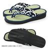 Takeharu Geta Made In Tatami and Igusa Calypso Seigaiha Size L Men's Sandals, Japan, Grass, Pattern, Pattern,