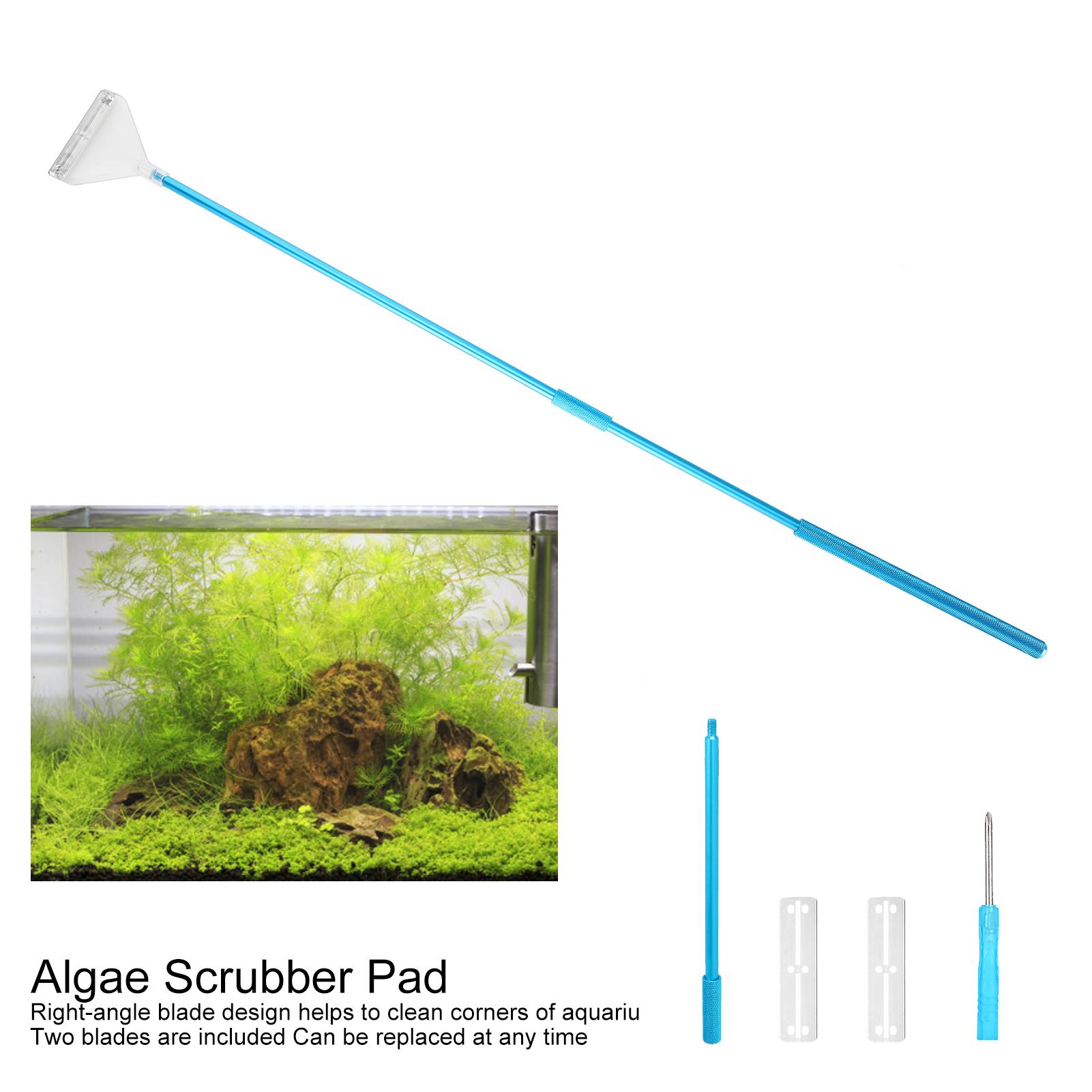 Algae Scraper Scrubber Pad Aluminium Alloy Aquarium Glass Cleaners for Fish