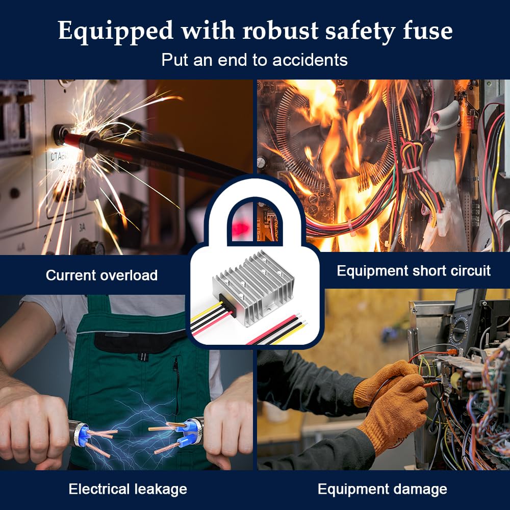 Car Buck DCDC Converter Truck Big Car DC24V To Buck Converter 10A120W, DC