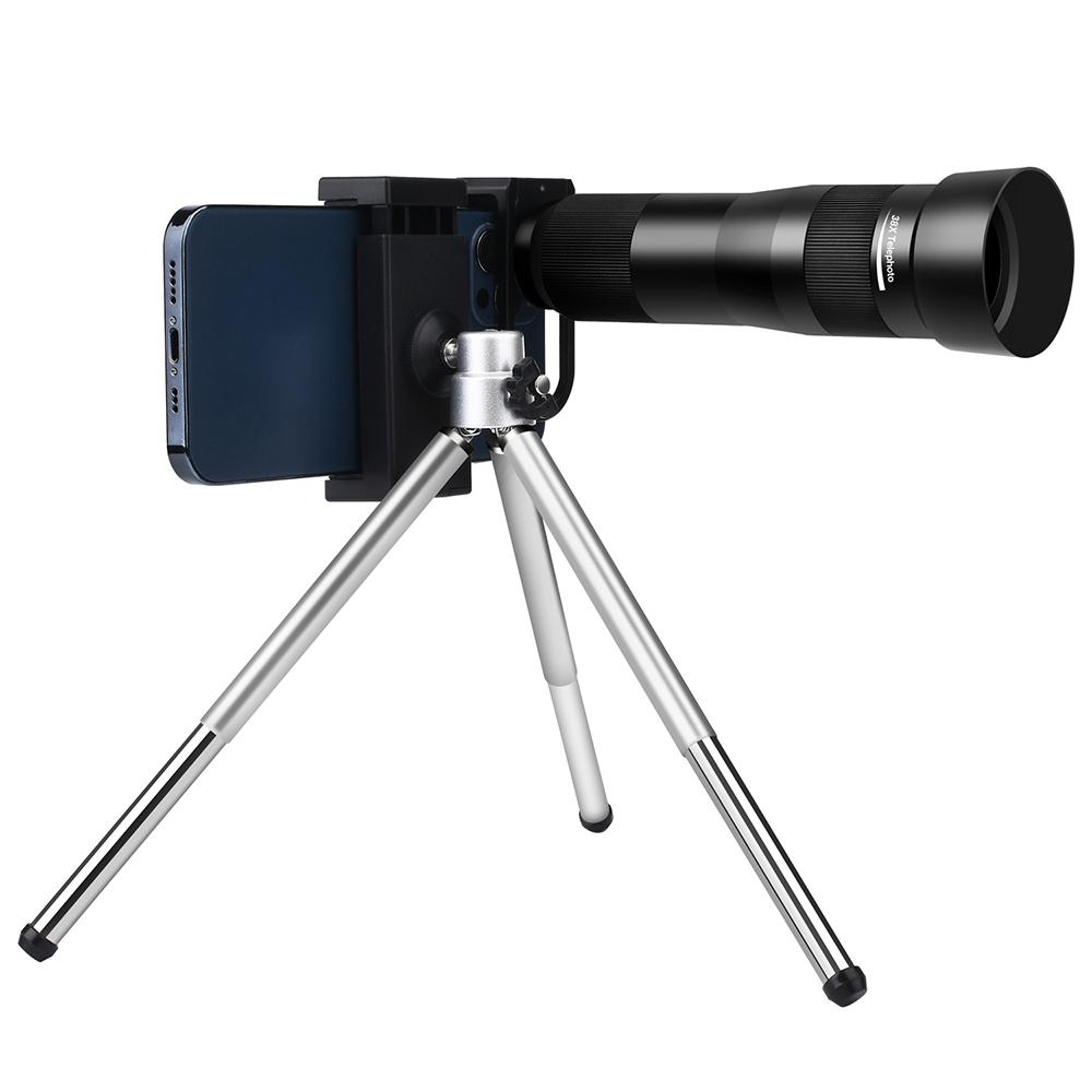 Outdoor 38X Telephoto Lens for Mobile Phones High Magnification Zoom Camera Lens for iPhone for Samsung Universal Glass Mount Bundle1