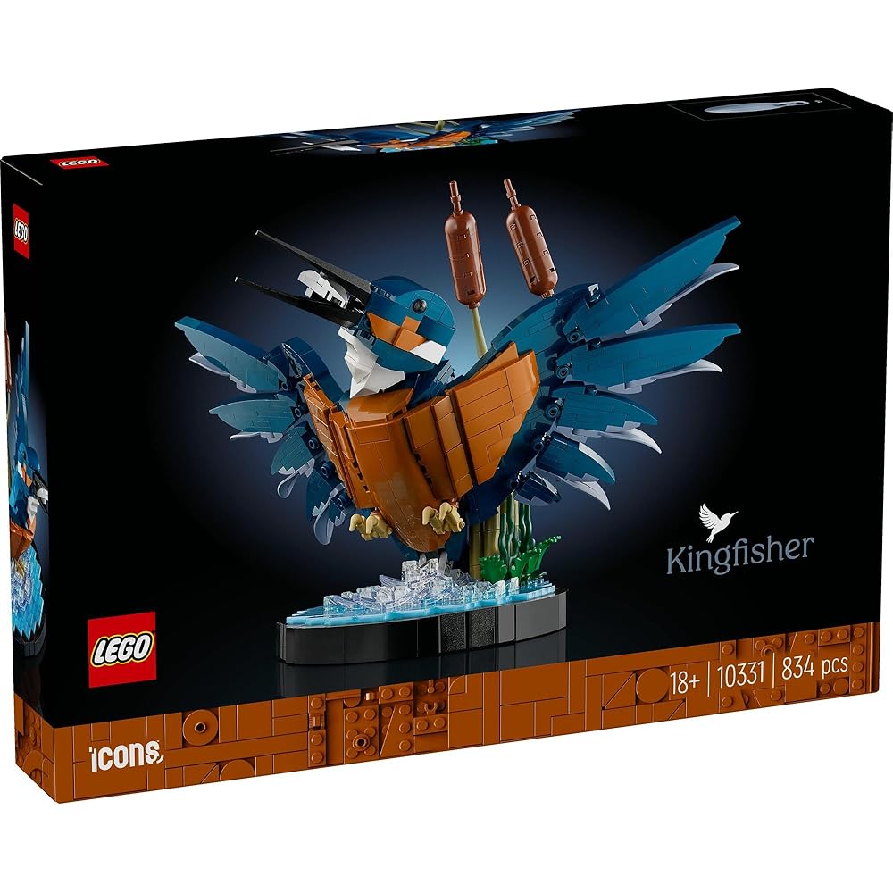 LEGO Icons Kingfisher Toy 10331 Building Blocks for Home Decor Gift for Men and Women