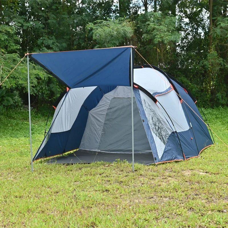 Waterproof Sunshade Camping Tent for 1-2 / 3-4 People Family Tent Outdoor Supplies Camping For Travel Picnic Beach