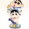 Adorable Crayon Shin-chan Pvc Figure Bathroom Theme Collectible Doll 13cm Height