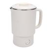 Portable Electric Kettle White 600ml Stainless Steel Interior Insulated Hot Water Kettle for Tea Coffee