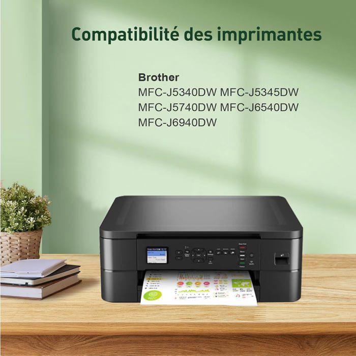 Ink Cartridges - KINGJET - LC422XL - Compatible Brother - Pack of 4 - High Capacity