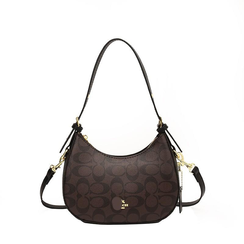 Dámská retro taška přes rameno s potiskem písmen pro rok 2025 – Trendy všestranná crossbody a podpažní kabelka