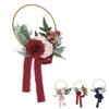 Artificial Succulents Wreath Iron Foam Greenery Wreath Portable Bridal Wreath for Wedding Celebratio
